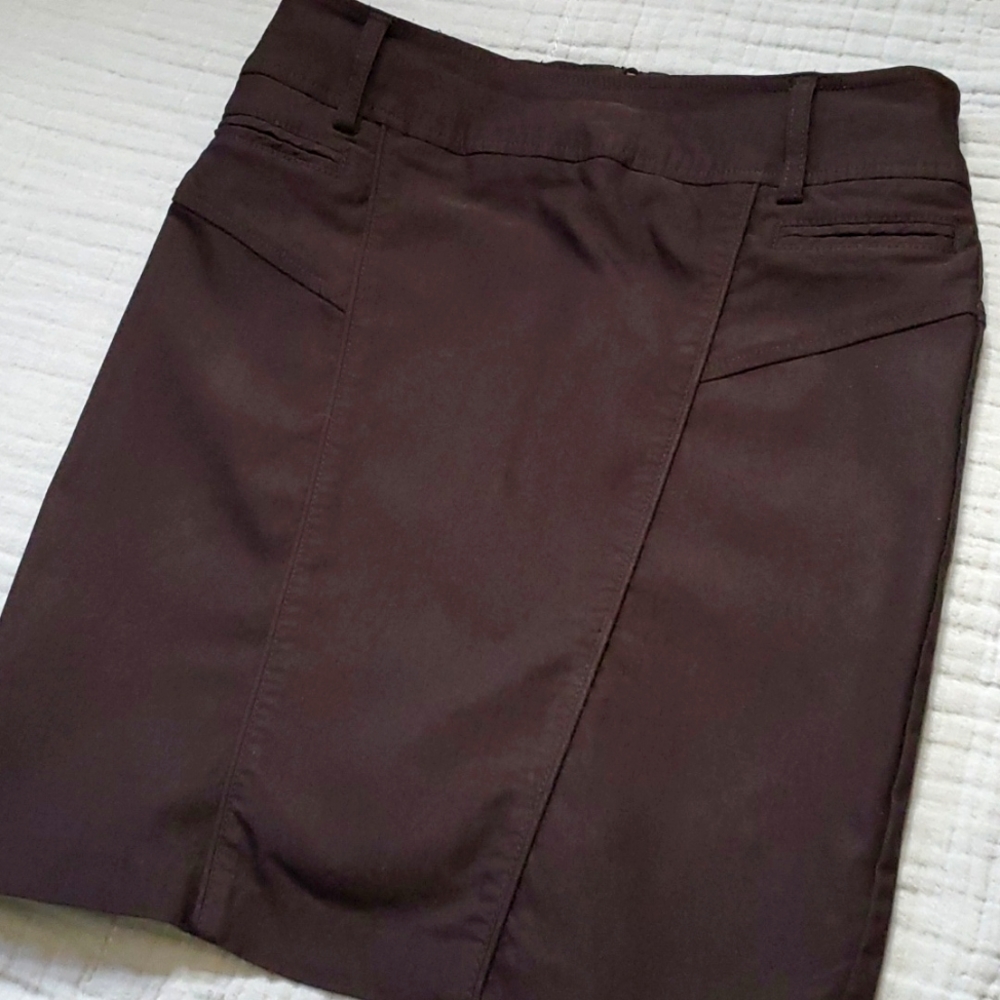 Papaya pencil skirt
